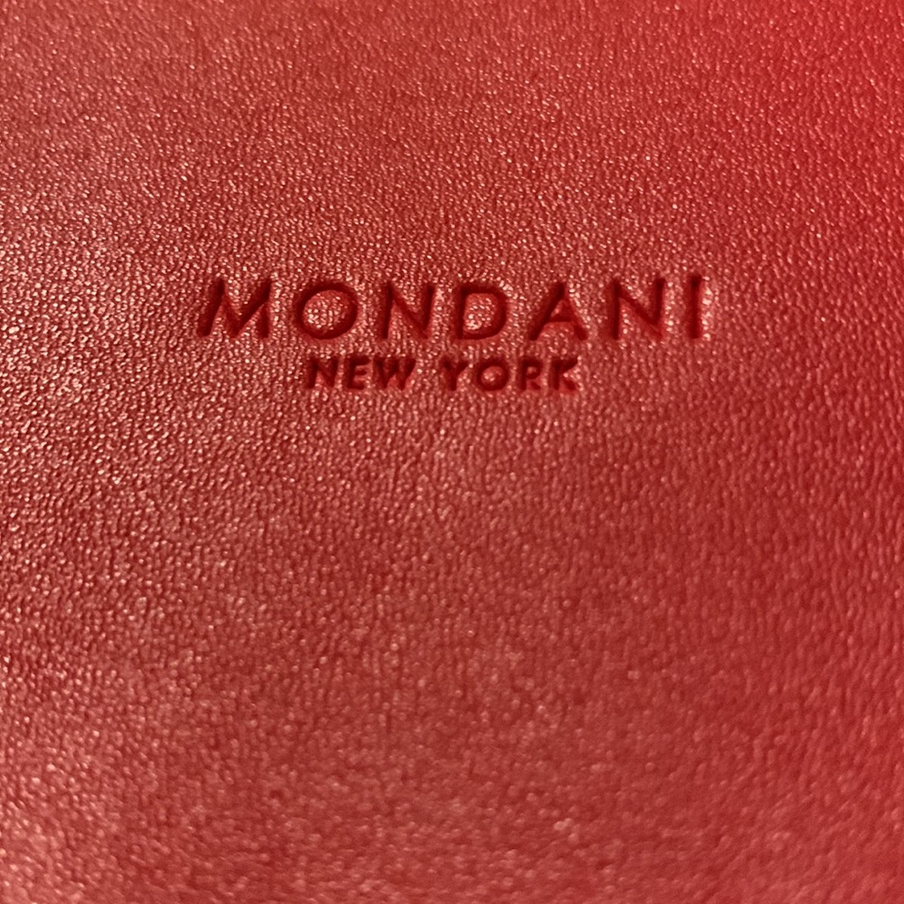 MONDANI New York Red Satchel Vegan LIKE NEW - Picture 2 of 12